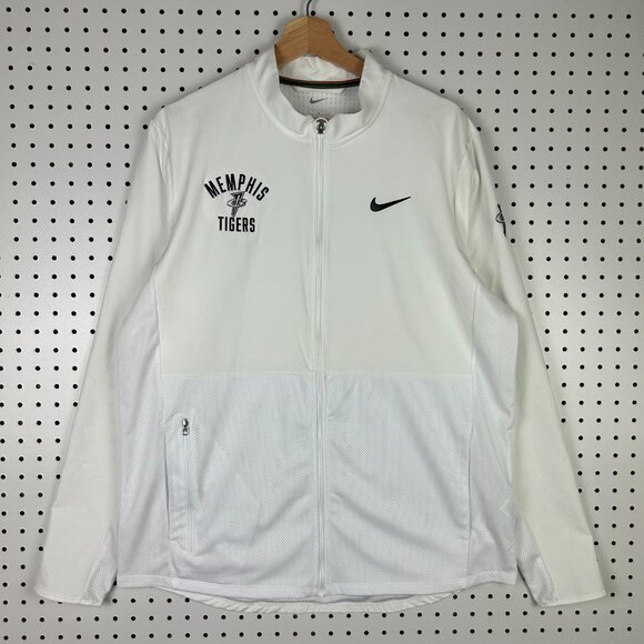 Nike 1 Cent Memphis Tigers Jacket Large Penny Hardaway Coach Sideline White PE - Picture 2 of 6